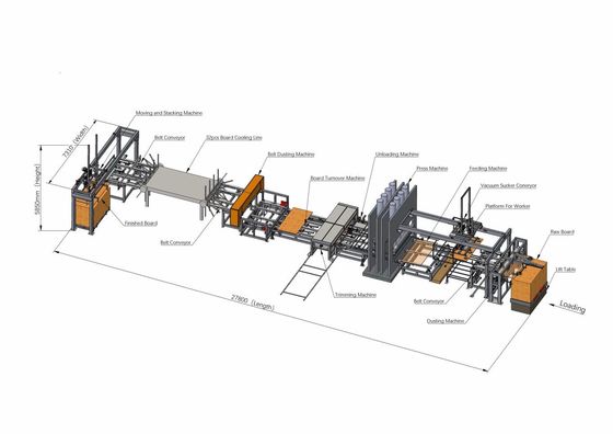 جودة  MDF Boards HDF Boards Laminate Hot Press Machine For Plywood 1600 Ton مصنع