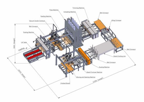 شراء آلة الضغط الساخن للميلامين Mdf المصفوفة 900kg 2 كثافة online manufacture