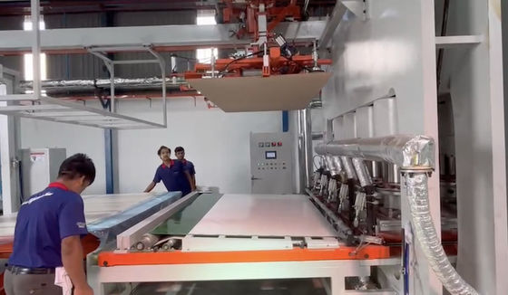 شراء 1200T طبقة الخشب الخشبي دورة قصيرة طبقة الورق المضغوط الساخن أرضية online manufacture