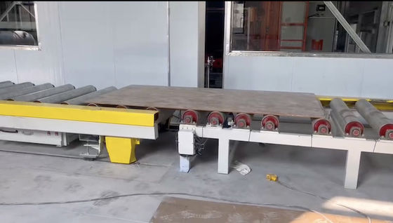 شراء 1600 طن Mdf مطبخ ساخن دورة قصيرة خط مطبخ مساحة الأرض 17m online manufacture